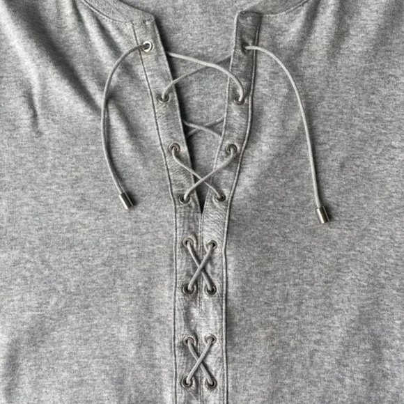 NWT Lauren Ralph Lauren Lace Up Front Top Size Large (L) - Picture 9 of 9